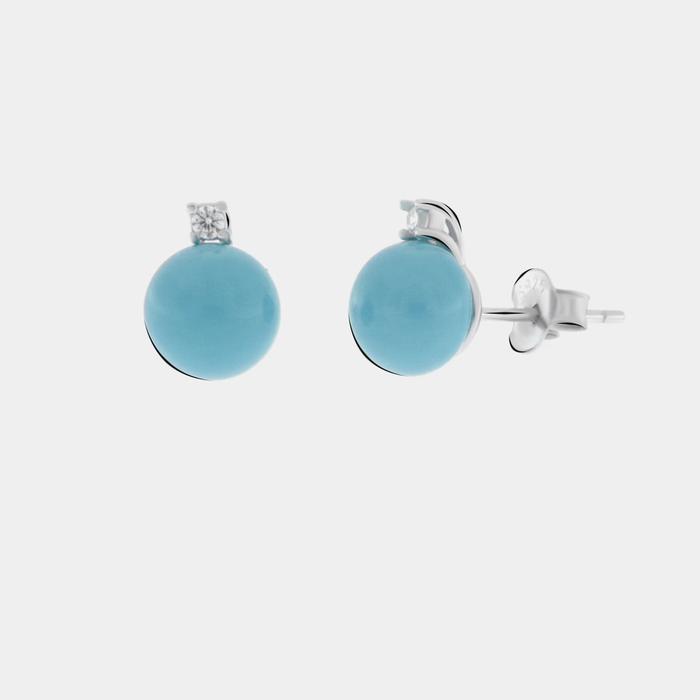Orecchini in Argento 925 pasta di turchese