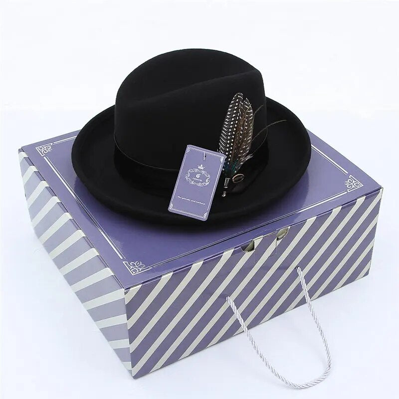 Chapeau Fedora Noir Femme - Steampunk Style