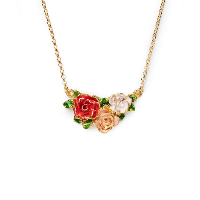 Mini collier rose