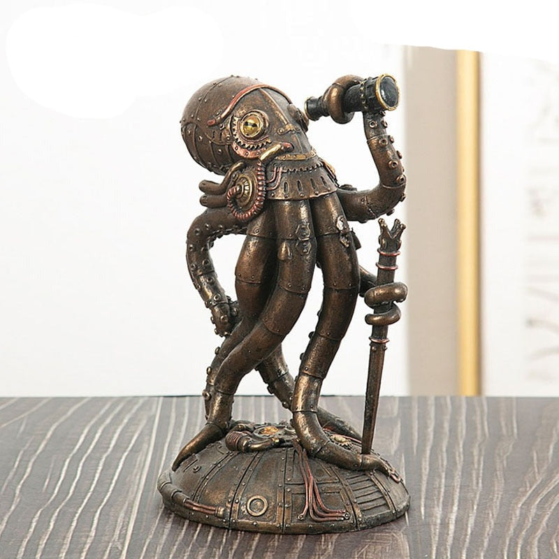 Figurine Cthulhu Steampunk - Vue laterale