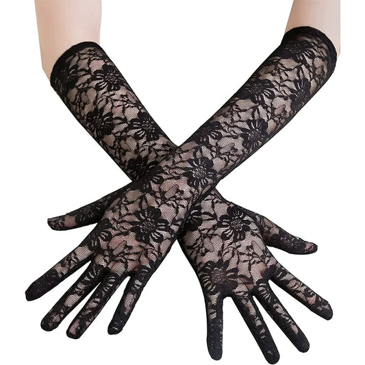 Gants Gothiques Femme — Black Lady
