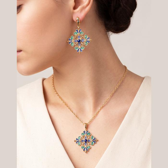 Orecchini Barocco Blu