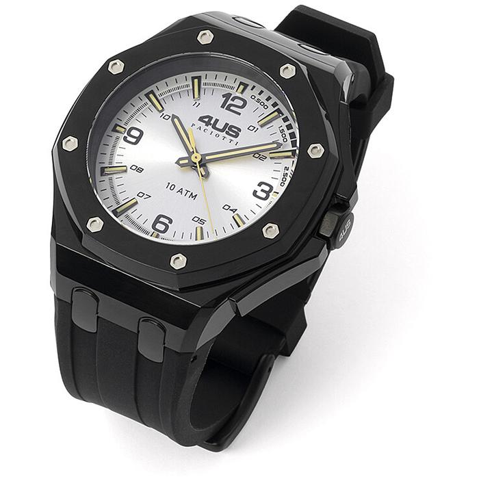 Orologio gomma nera