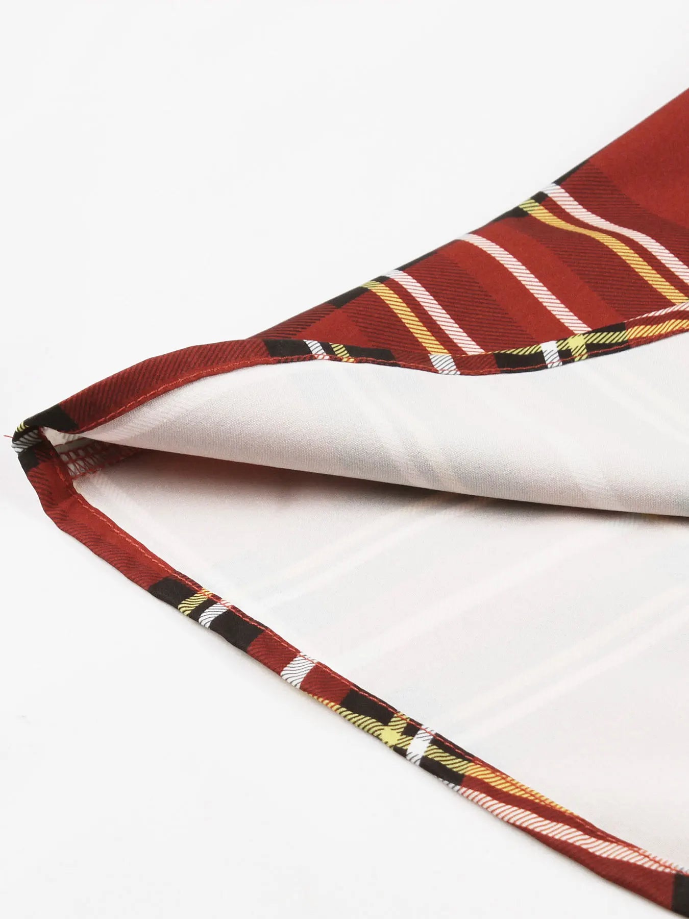 Robe Tartan à Col Rond - Porte
