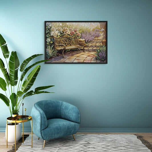 Tableau Fleurs Vintage — Jardin Anglais