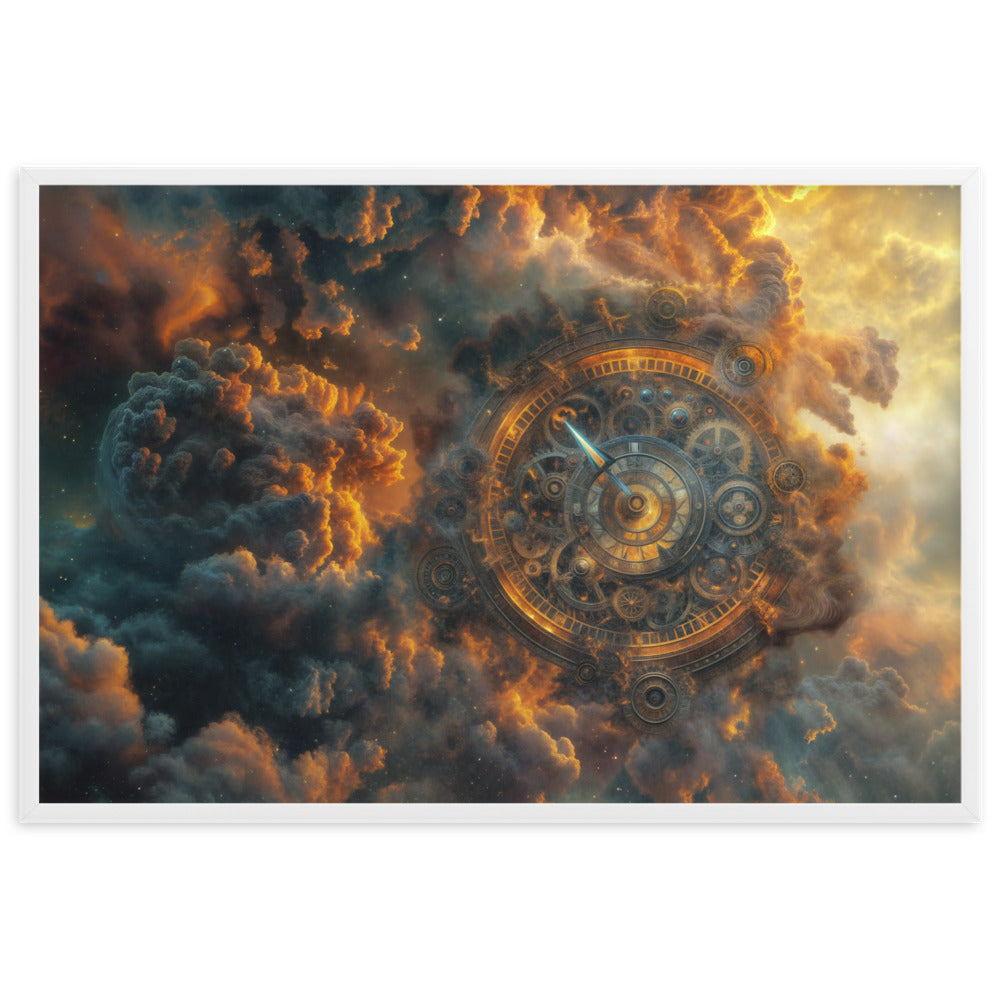 Tableau Horloge Steampunk — Hors du Temps - Vue rapprochee