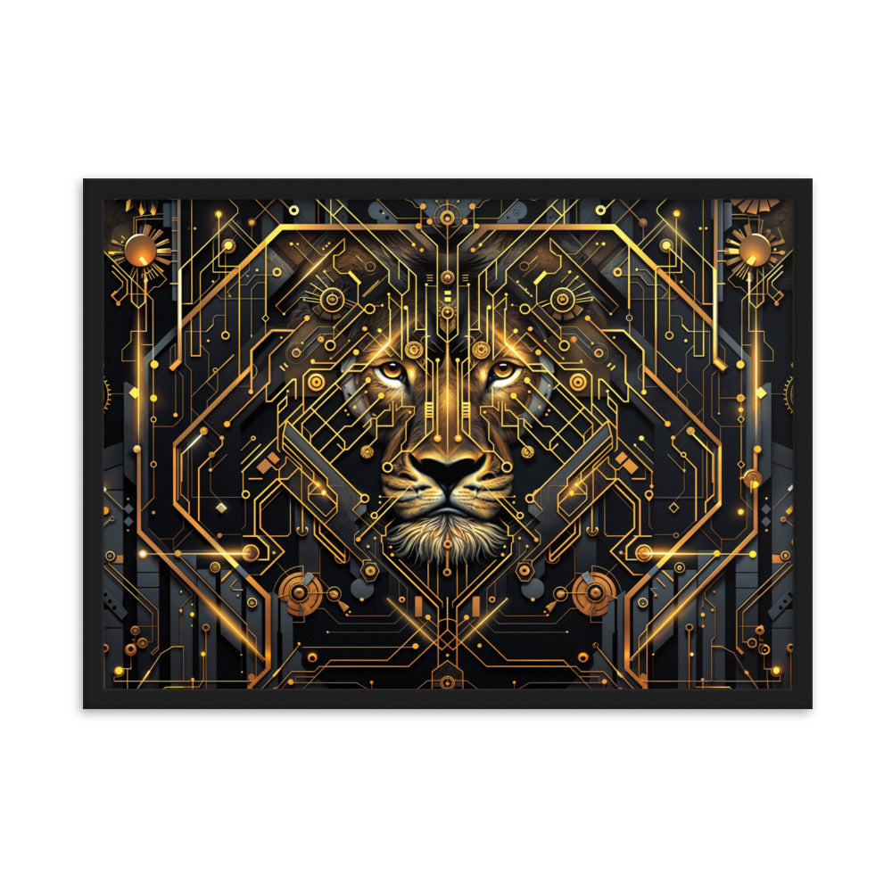 Tableau Lion Géométrique — Art Déco - Photo 8
