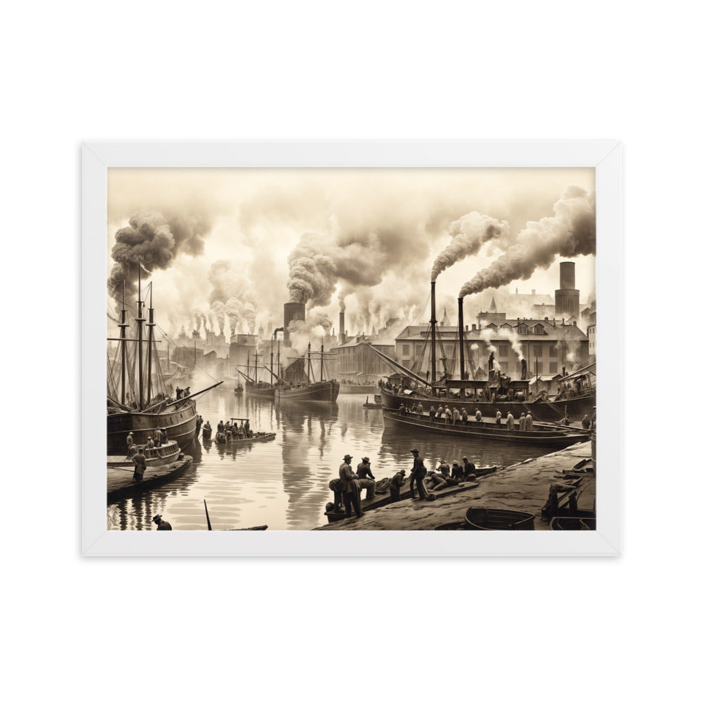 Tableau Industriel — Affiche Noir et Blanc - Photo 11