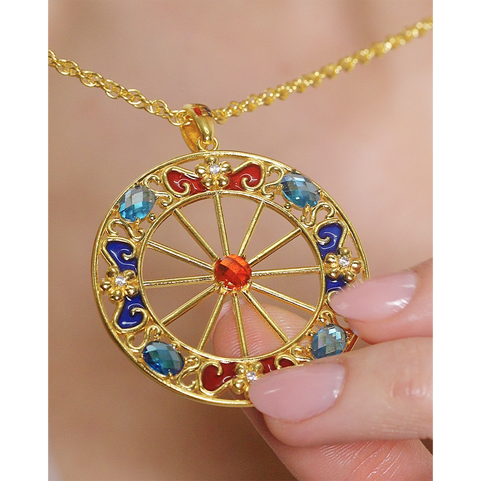 Boucles d'oreilles roue d'anniversaire