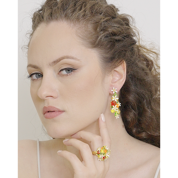 Orange Blossom Earrings