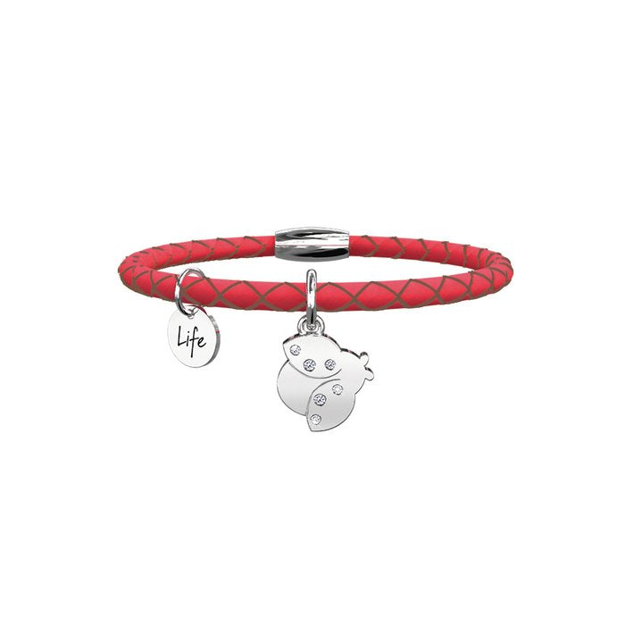 Kidult Leather Bracelet Ladybug