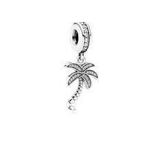 Pendentif en forme de palmier scintillant