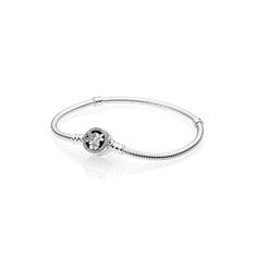 Bracelet queue de rat avec fermoir fleur sphérique