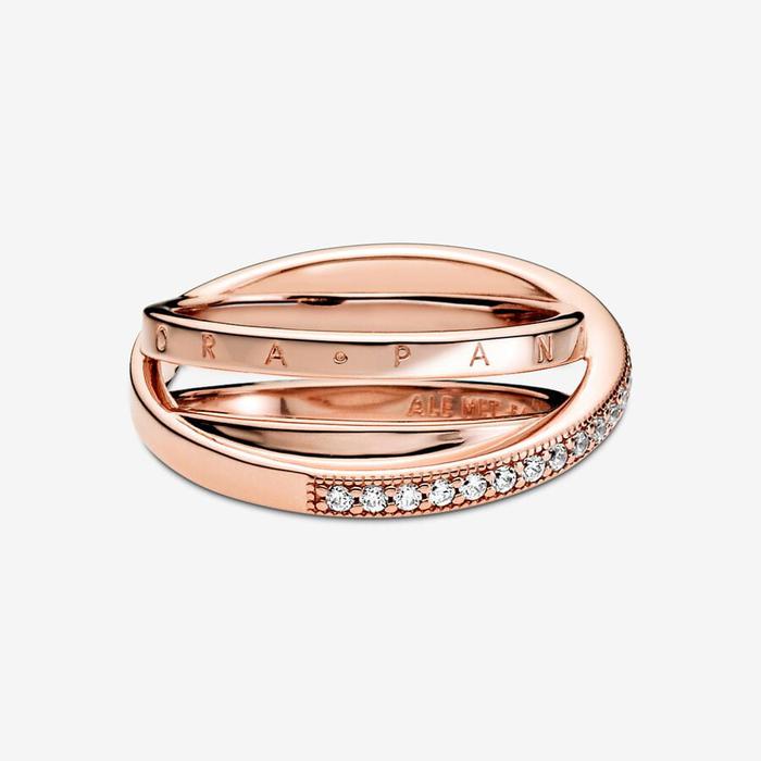 Anello Linee intrecciate