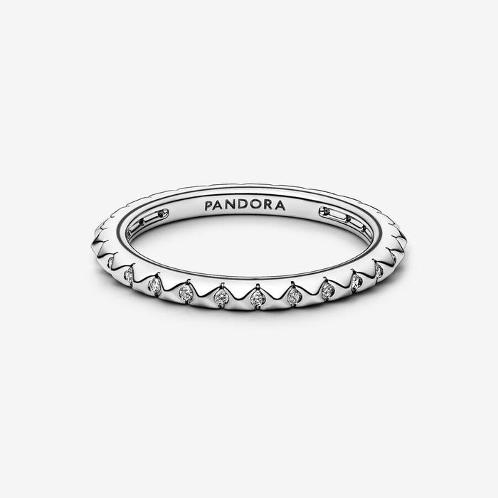 Bague géométrique avec pierres Pandora ME
