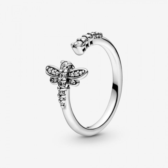 Sparkling Dragonfly Open Ring