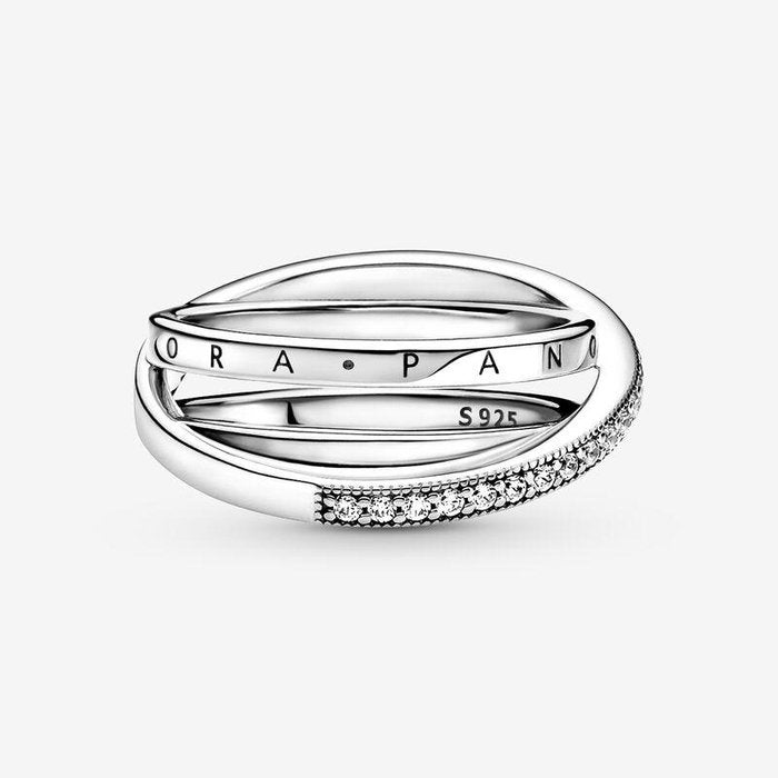 Anello Linee Intrecciate