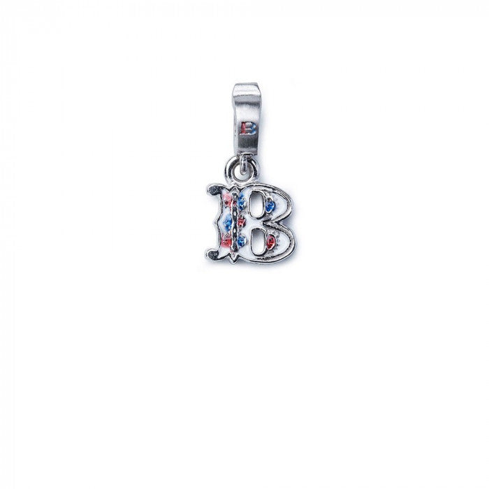 Charm Lettera B Argento E Smalto