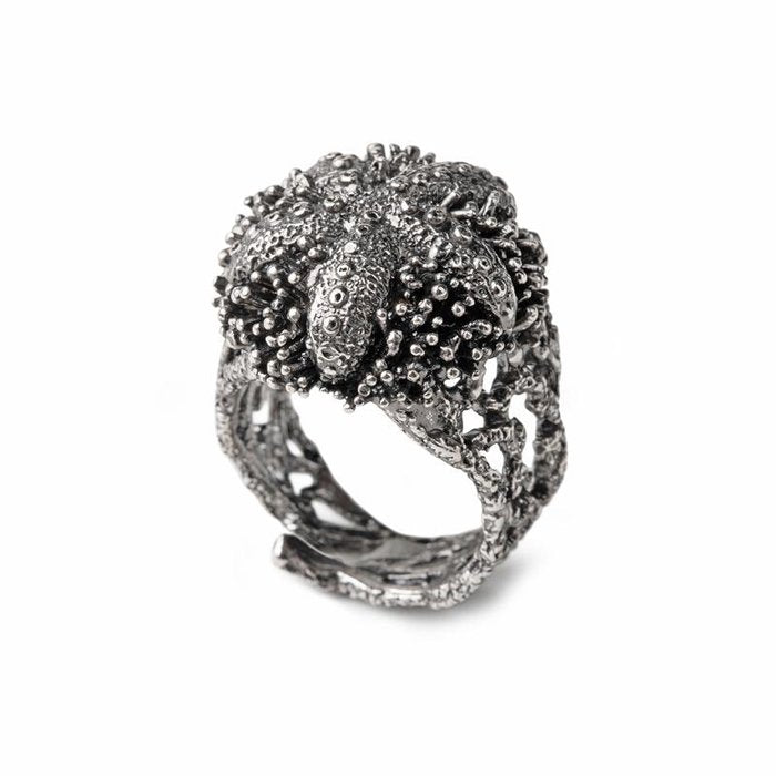 Bague étoile hérisson nue