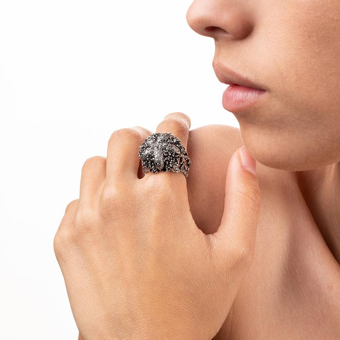 Bague étoile hérisson nue