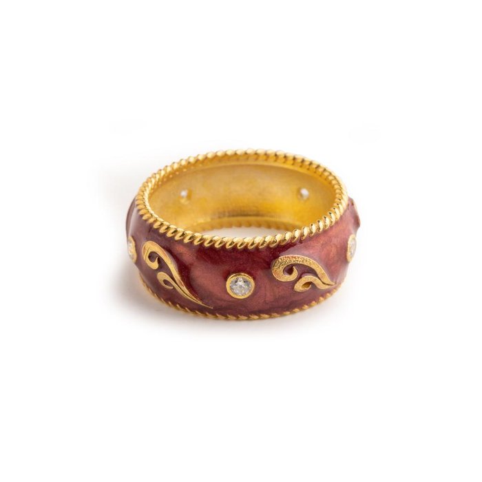 Lapilli Wave Ring Large Band