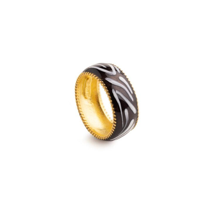 Zebra Animal Band Ring