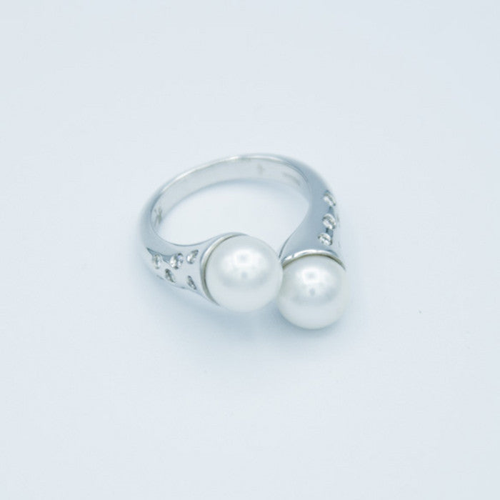 DAMIANI PEARL AND BR RING