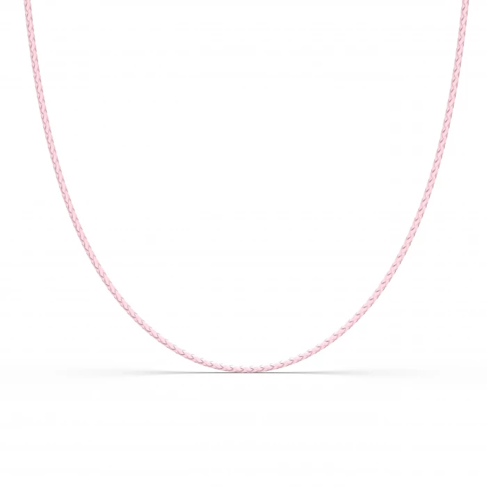 Collier en cuir tressé