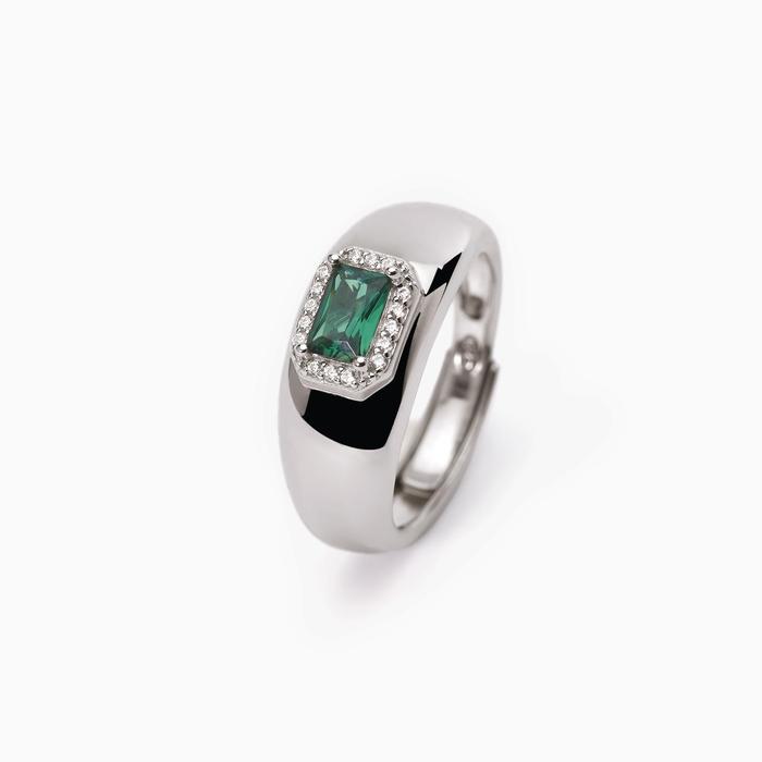 Anello con smeraldo sintetico COOL OR RÉTRO?