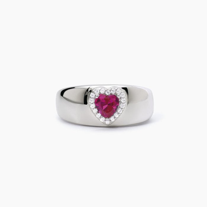 Anello con rubino sintetico COOL OR RÉTRO?