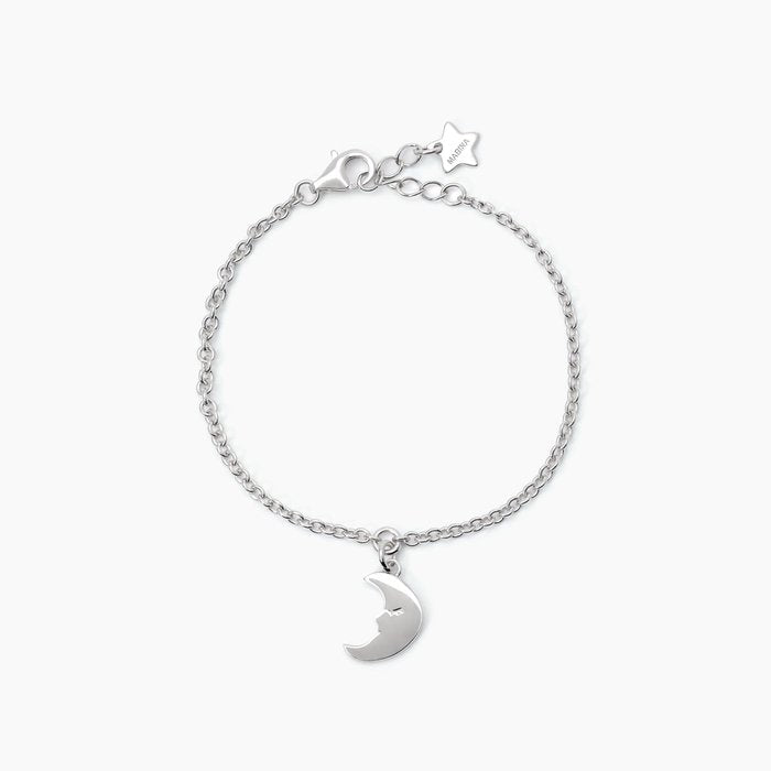 Silver bracelet with moon BLUE MOON