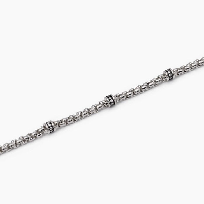 Bracelet avec inserts blancs MONTECARLO