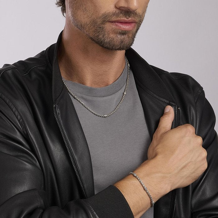 Bracelet avec inserts blancs MONTECARLO