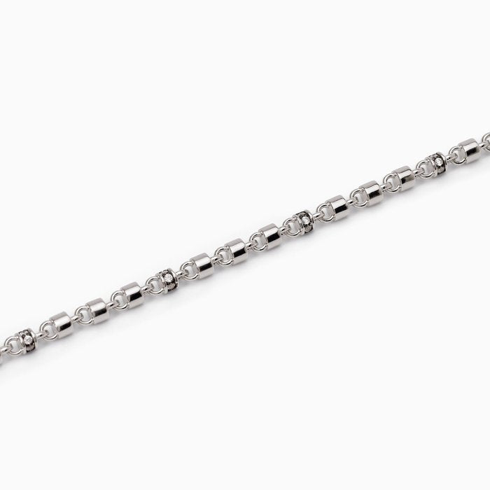 Bracciale con inserti bianchi MILLIONAIRE