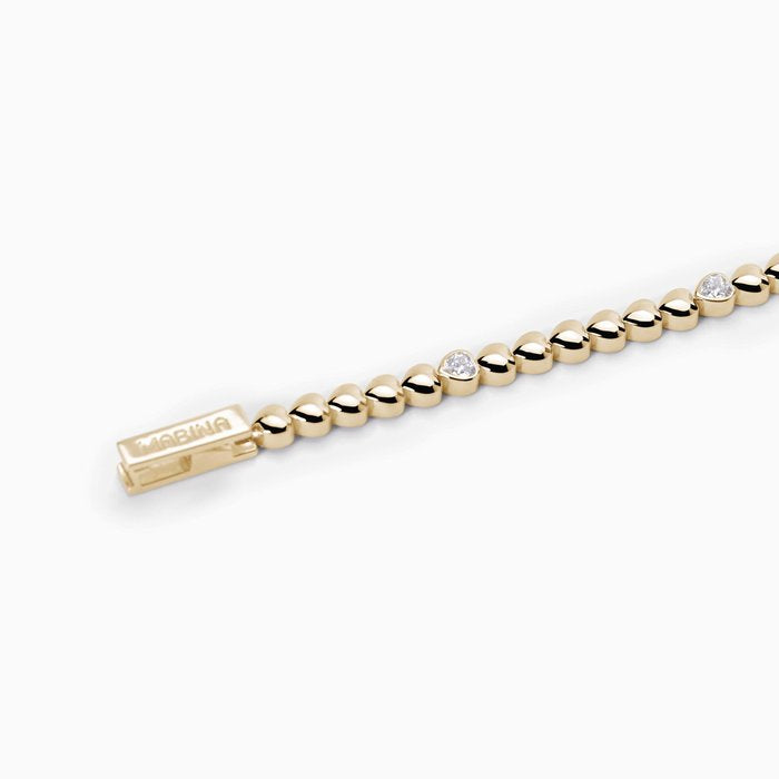 Gold plated silver bracelet with hearts WONDERFUL THOUGHT