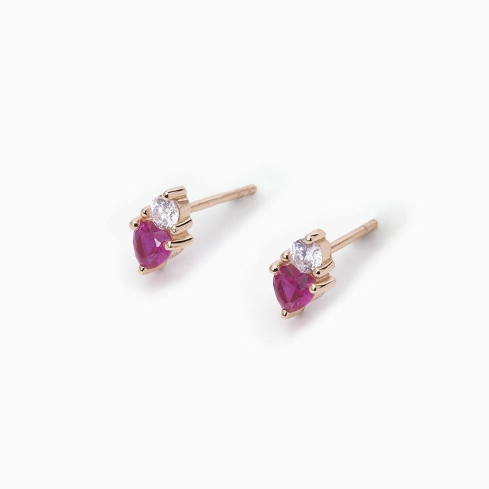 ROYAL Synthetic Ruby Earrings