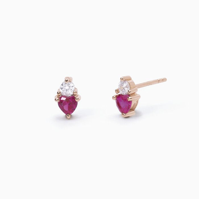 ROYAL Synthetic Ruby Earrings