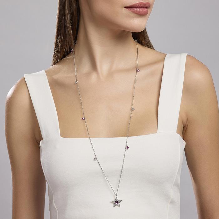 Collana stella e tormalina sintetica STARLET