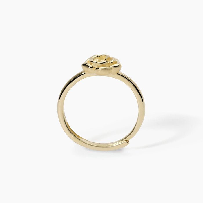 Anello dorato con rosa LA VIE EN ROSE