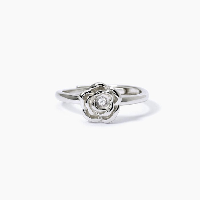 Anello in argento con rosa LA VIE EN ROSE