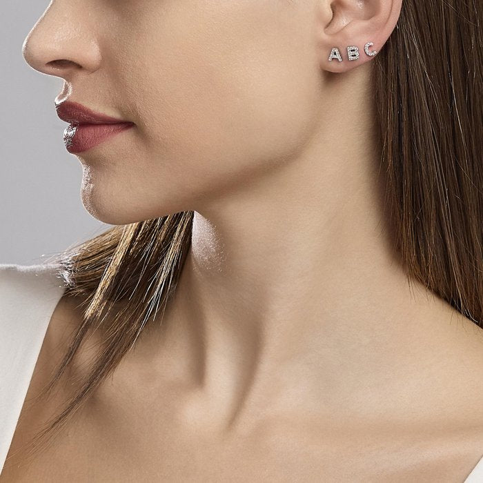 Single earring letter "B" A, B, COOL