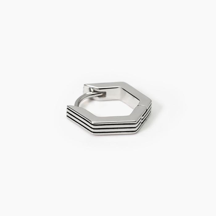 SHAMELESS Striped Finish Hoop Earring