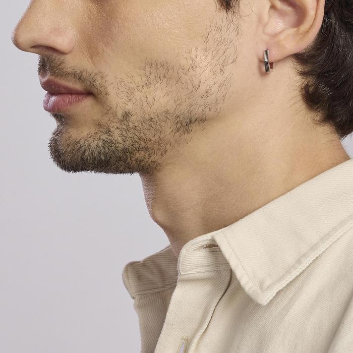 SHAMELESS Striped Finish Hoop Earring