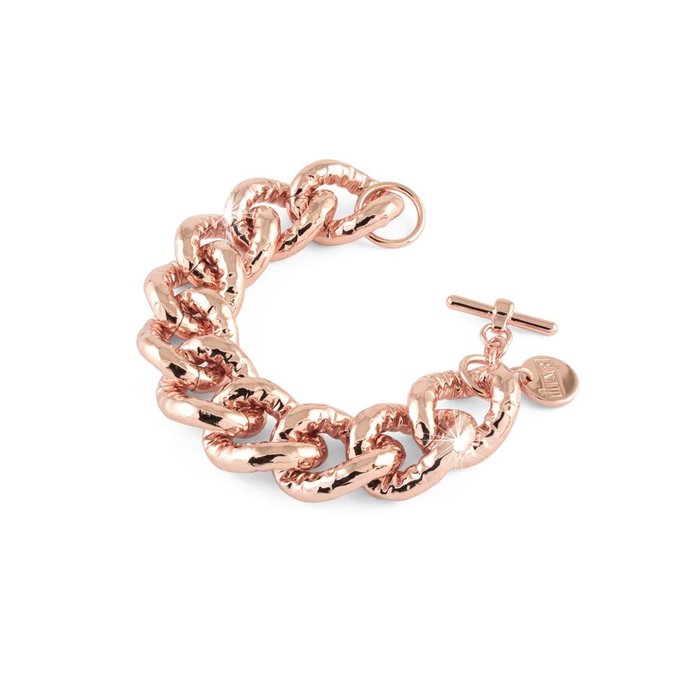 Rose gold plated bronze bracelet