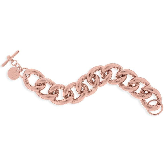 Rose gold plated bronze bracelet