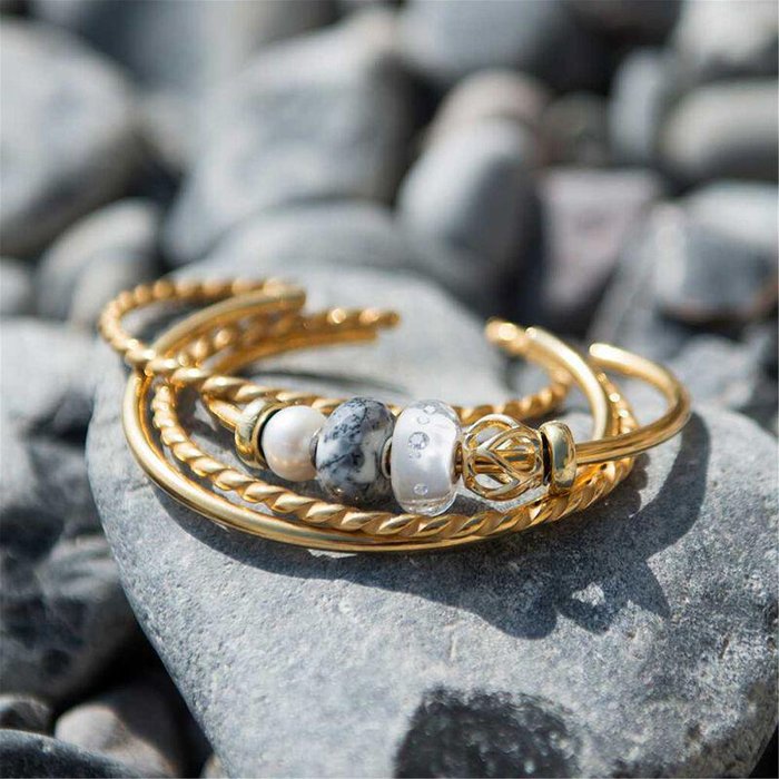 Bangle a Spirale Placcato Oro S