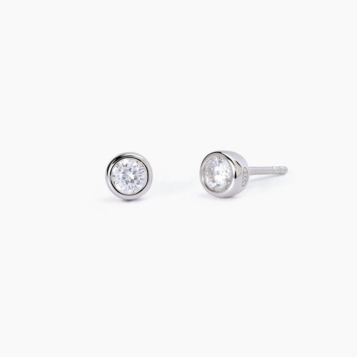 SHINY silver light point earrings