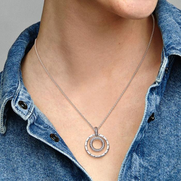 Necklace with Pavé and Spheres