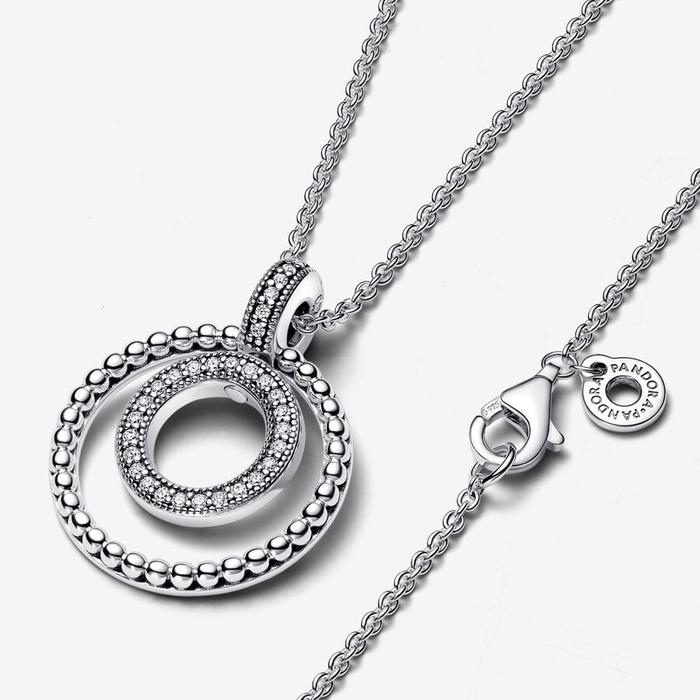 Necklace with Pavé and Spheres