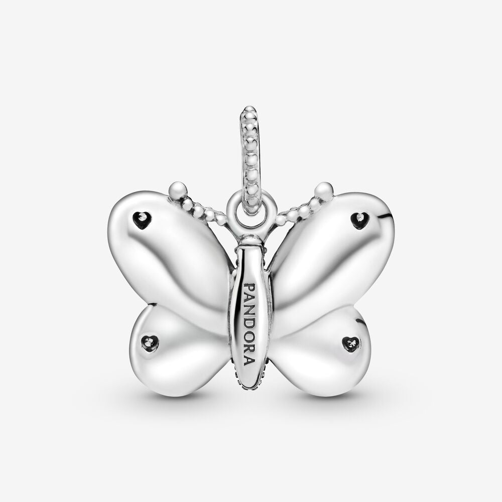 Pendentif papillon avec pavé